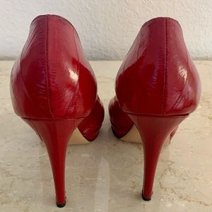 VERSACE HEELS PUMPS  RED